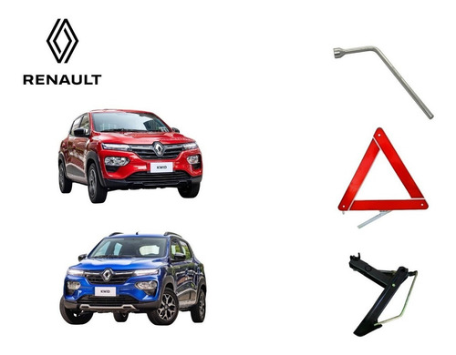 Macaco Triângulo E Chave Roda 17mm Kwid Renault