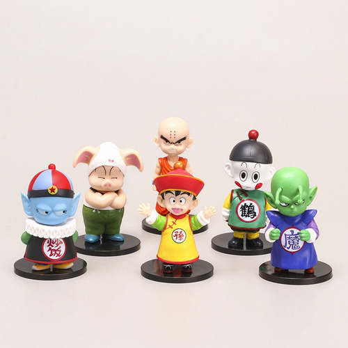 Figuras Dragon Ball X6 Gohan Krilin Piccollo Chaos Pvc