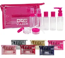 Comprar Kit De Frascos Para Viagem 10 Peças Porta Shampoo Necessaire