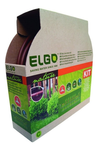 Kit Riego Goteo Elgo 15 Mts 2 L/h 50 Agujeros