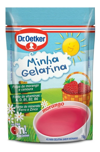 Gelatina Minha Gelatina de Morango Dr. Oetker 75g