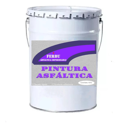 Pintura Asfaltica Brea Liquida Impermeabilizante 18 Litros