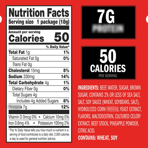 Carne Seca De Res Original Multipaquete 7 G De Proteína
