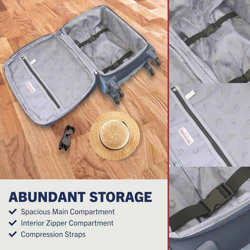Juego De Equipaje Rodante Softshell Con Ruedas Giratorias Az