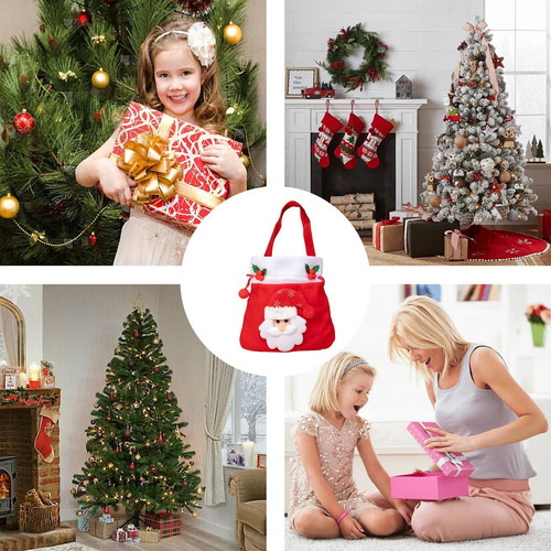 Bolsa Con Cordón De Navidad Bolsa De Dulces Con Cordón De Na