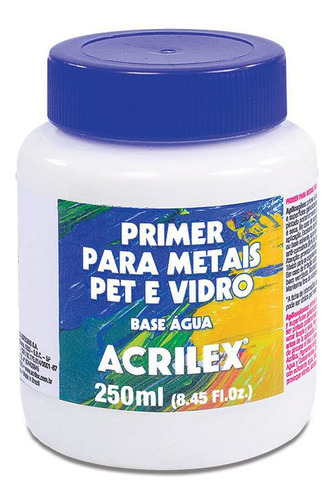 Primer Para Metais Pet E Vidro Acrilex 250 Ml