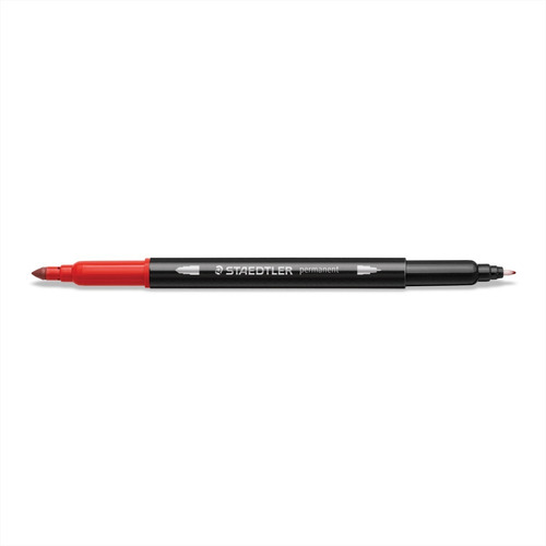 Marcadores Permanentes Doble Punta Staedtler, Estuche X4