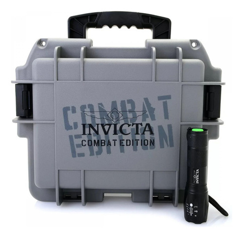 Estuche De Impacto Invicta 3 Slot Combat Set Gris