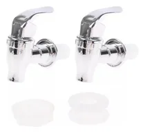 Comprar 2 Llaves Plateadas Universales Para Garrafón, Válvula De 3\u002F4 , Ideal Para Dispensador De Bebidas, Bidones, Jarras De Agua, Botellas, Y Bebederos Con Grifo De Acero Inoxidable Y Plástico