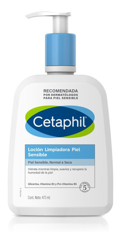 Cetaphil Locion Limpiadora Piel Sensible Normal A Seca 473ml