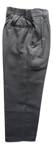 Lote Pantalón Escolar C/resorte Gris Oxford Tela Polilana