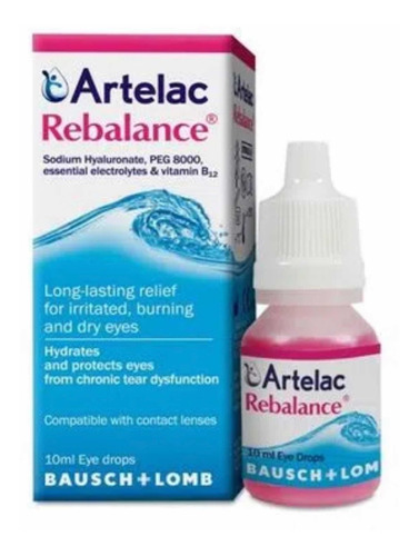 Lagrimas Artificiales Artelac Rebalance Lentes De Contacto