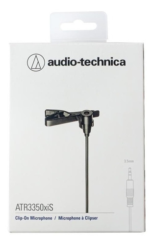 Microfone Lapela Atr 3350is Audio Technica Cel Pc Smartphone