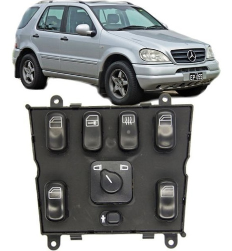 Botão Comando Vidro Trava Mercedes Ml320 430 500 1997 À 2003