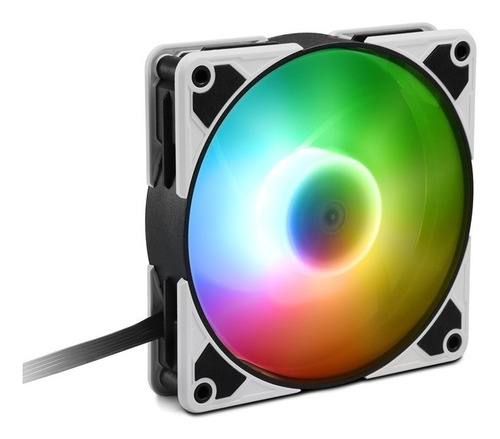 Fan Cooler Sharkoon Silent Storm Pwm Rgb 120mm Blanco Negro