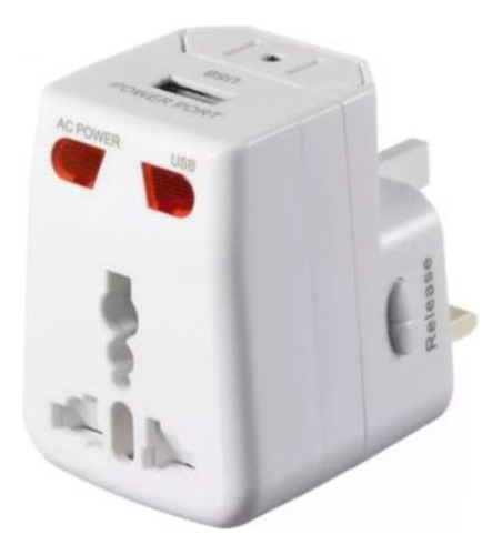 Adaptador Enchufe Universal Para Viajes 110/220v Puertos Usb