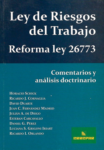 Ley De Riesgos Del Trabajo Reforma Ley 26773 2012 Errepar