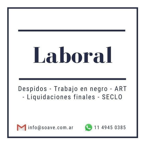 Imagen 3 de 9 de Abogados - Civil - Laboral - Registro De Marcas - Jubilación