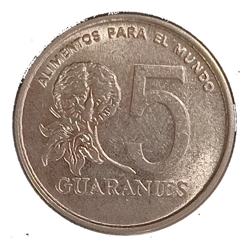 Paraguay 5 Guaranies 1980 Sc Km 166 Fao Platan De Algodón