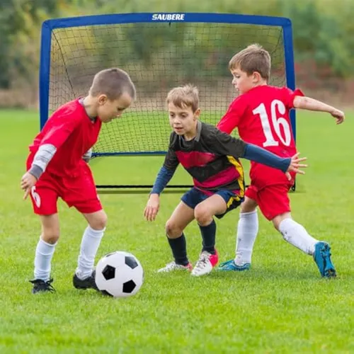 6x4 Ft Kids Soccer Goals For Backyard Set Of 2-