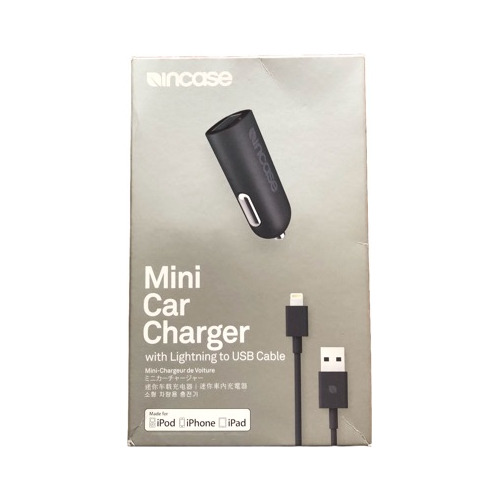 Mini Cargador De Carro Para iPhone, iPod, iPad Marca Incase