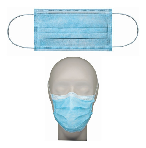 Imagen 5 de 7 de Barbijo Descartable Tapa Boca Maxima Proteccion Caja X 100un