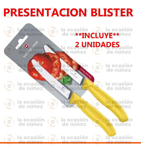 Imagen 3 de 7 de Cuchillo Cocina Victorinox Dentado 11 Cm Acero Inoxidable