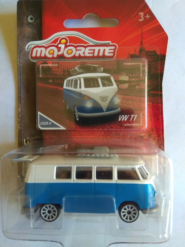 Majorette Vw T1 Combi Volkswagen Azul Ma0
