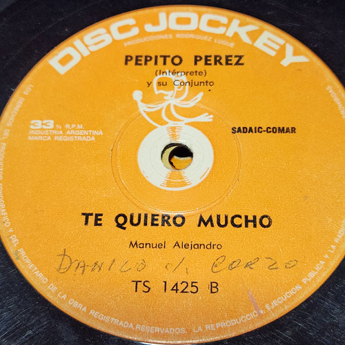 Simple Pepito Perez Y Su Conjunto Disc Jockey C10