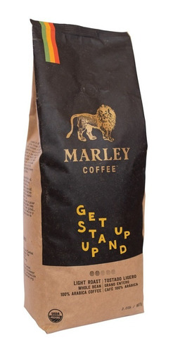 Imagen 3 de 3 de Café Marley Coffee En Grano Get Up Stand Up 907g