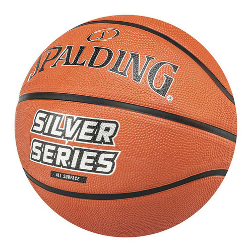 Pelota Basket N°7 Silver Series Spalding Basquet Profesional