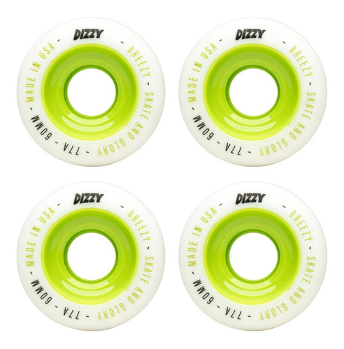 Imagem 4 de 4 de Rodas Skate Dizzy Breezy 60mm 77a