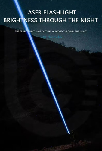 Lanterna Shark Led M77 Laser Sd 5999 Original 2400mah 100w
