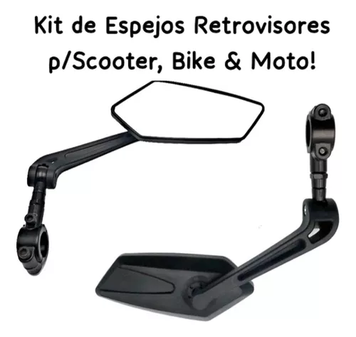 Espejo Retrovisor Bicicleta Monopatin Scooter 2 Piezas