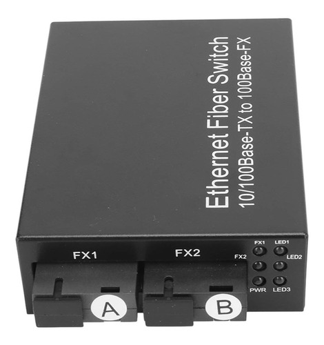 Convertidor De Medios Ópticos Ethernet 100 Mbps Sc De Fibra