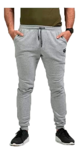 Canterbury Pantalon Lifestyle Hombre Rustico C/puño Gris Ras