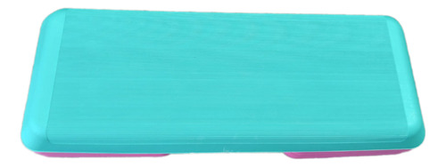 Banco Step De 3 Alturas Ajustables 110cm X 42cm Azul/rosa.