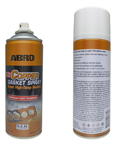 12 Aerosoles Para Juntas De Cobre Abro Copper, 9oz.
