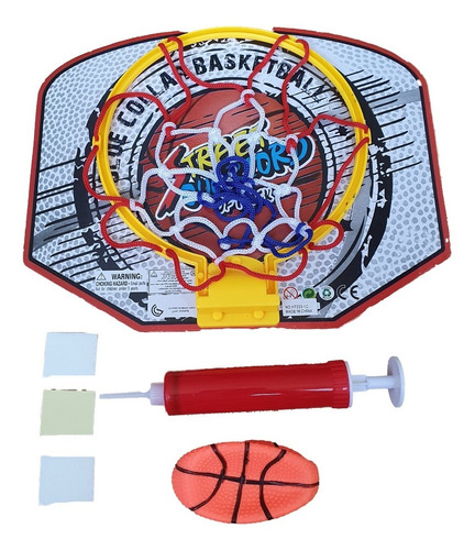 Cancha Baloncesto Tablero Kit Basketball Pared Balon