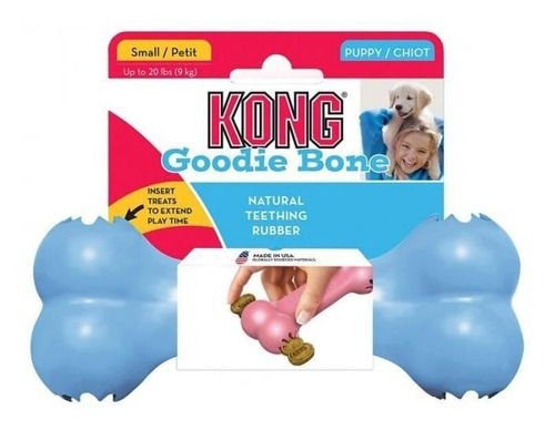 Kong Goodie Bone Puppy Celeste Talla S | Mundozoo