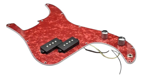 Kit Escudo Circuito Elétrico + Captadores Precision Bass Red