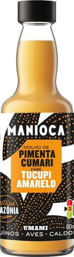 Molho De Pimenta C/ Tucupi 60ml Sem Glúten Feito Na Amazônia