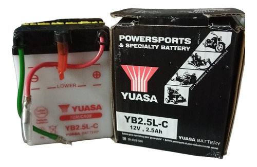 Batería Moto Yuasa Yb2.5l-c Sin Acido Ciclomotos