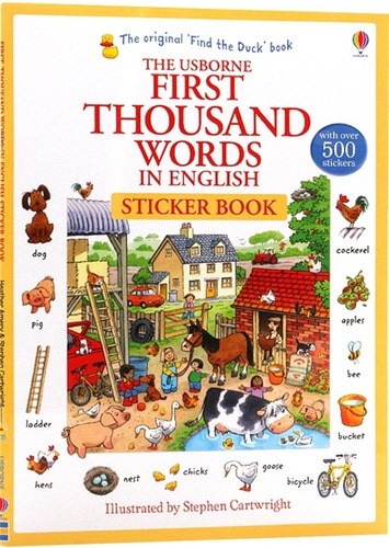 The Usborne First Thounsand Words In English Sticker Book