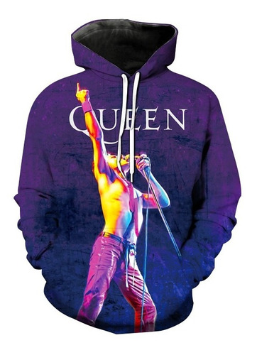 Sudadera Con Capucha Queen Band Freddie Mercury