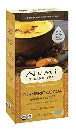 Numi Té Orgánico De Oro Con Leche, Cacao Cúrcuma, 24 Conde