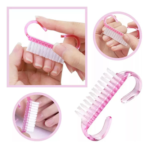 12pzs Mini Cepillos Uñas Limpieza Manicure Higiene Verduras
