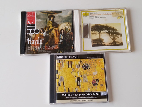 Kit 3 Cds Mahler Haydn Bruch Symphony N 45 E 94 Bbc Music