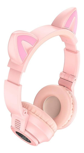 Audífono Kitty Bluettoth Borofone Bo18 Pink