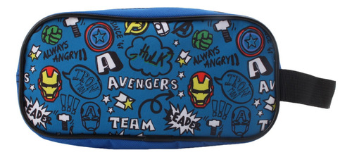 Set Mochila Con Ruedas Más Lonchera Y Estuche Marvel Color Multicolor